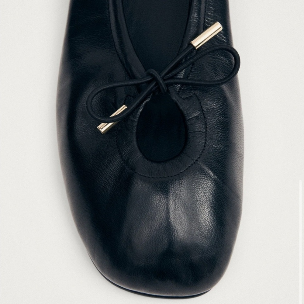 ALOHAS Black Leather Ballet Flats Size 42 Great Condition - Picture 2 of 11